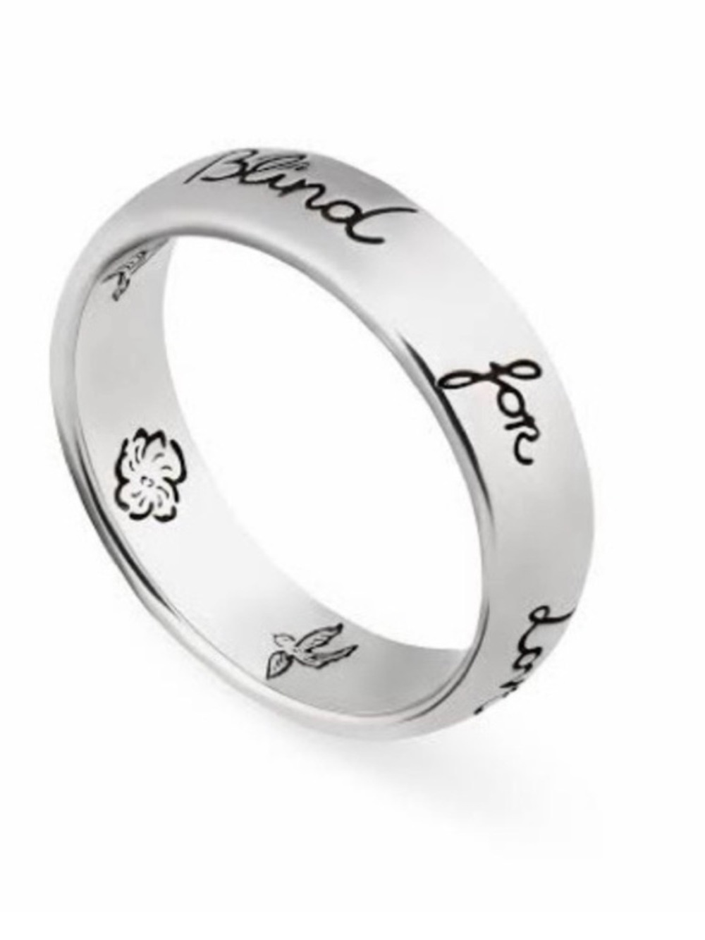 Gucci Blind X Love Silver Ring